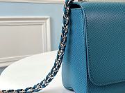 Louis Vuitton Epi Leather Twist MM Blue M50282 Size 23 x 17 x 9.5 cm  - 3