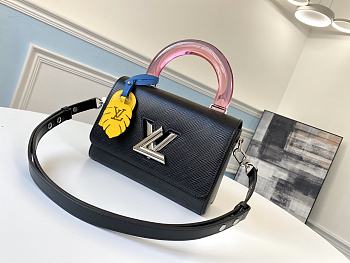 Louis Vuitton Twist Handbag Leaf Black M50282 Size 23 x 18 x 8 cm