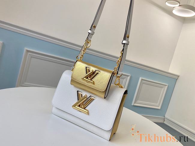 Louis Vuitton Twist Handbag White M50280 Size 23 x 18 x 8 cm  - 1