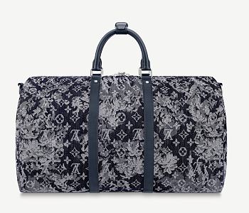 LV Keepall Bandouliere Monogram Tapestry canvas 50 M57285 Size 50 x 29 x 23 cm 