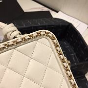 Chanel Vanity Case Bag Grained Calfskin White AS1785 Size 18 x 14 x 8 cm  - 3