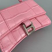 Balenciaga Hourglass Bag Mini Pink 92941 Size 11.5 x 14 x 4.5 cm - 2