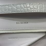 Balenciaga Hourglass Crocodile Pattern White Size 25 x 6.5 x 14 cm - 5