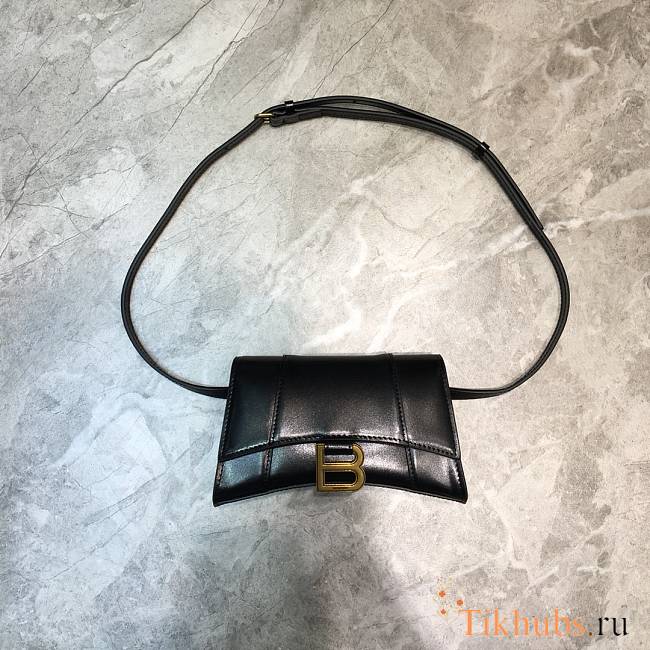 Balenciaga Hourglass Waist Bag Black Size 18 x 6 x 11 cm  - 1