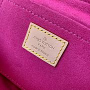 LV Monogram Denim Mini Pleaty Shoulder Bag Pink M95050 Size 26 x 15 x 9 cm - 2