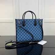 Gucci GG Small Tote Bag Blue 659983 Size 31 x 26.5 x 14 cm - 4