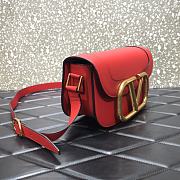 Valentino V Logo Retro Saddle Bag Red 2009 Size 26.5 x 9 x 16 cm - 6