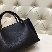 Valentino Garavani Small Pebbled Calfskin Black 2070 Size 31 x 25 x 15 cm - 3