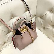 Valentino Garavani Small Pebbled Calfskin Pink 2070 Size 31 x 25 x 15 cm - 4