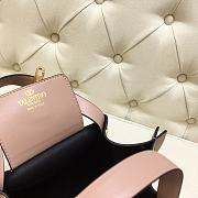 Valentino Garavani Small Pebbled Calfskin Pink 2070 Size 31 x 25 x 15 cm - 2