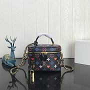 Louis Vuitton LV Vanity PM Monogram Black Poker M45165 Size 19 x 13 x 11 cm - 1