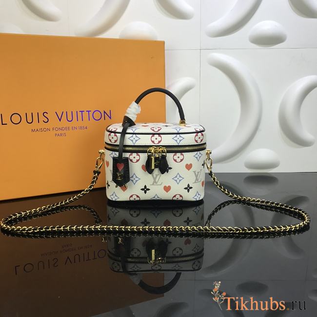 Louis Vuitton LV Vanity PM Monogram White Poker M45165 Size 19 x 13 x 11 cm - 1