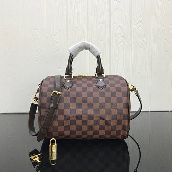 Speedy Bandoulière 25 Damier Ebene N41368 Size 25 x 19 x 15 cm