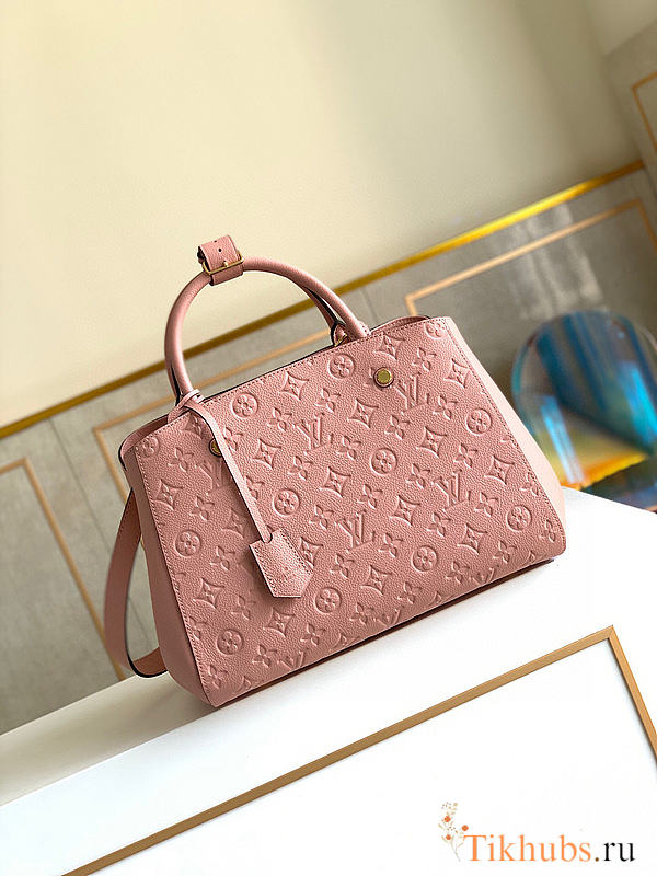 LV Montaigne MM Monogram Medium Cherry Powder M44311 Size 33 × 23 × 15 cm - 1