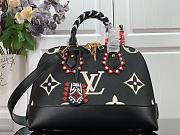 LV Crafty Alma PM Bag Black Silk Screen M45380 Size 35 x 23 x 15 cm - 1