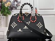 LV Crafty Alma PM Bag Black Silk Screen M45380 Size 35 x 23 x 15 cm - 4