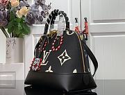 LV Crafty Alma PM Bag Black Silk Screen M45380 Size 35 x 23 x 15 cm - 5