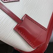 LV Alma BB Handbag White Fight Red M40301 Size 23.5 x 17.5 x 11.5 cm - 6