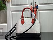 LV Alma BB Handbag White Color Matching M40301 Size 23.5 x 17.5 x 11.5 cm - 5