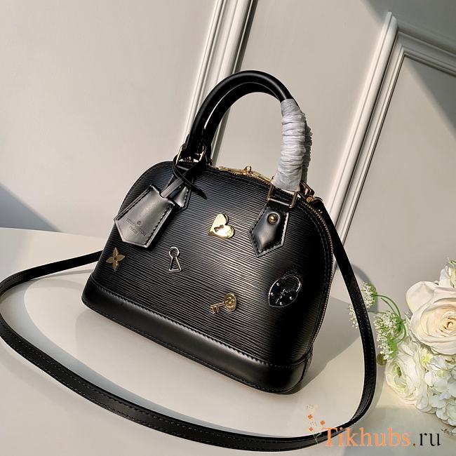 LV Alma BB Handbag Black M52884 Size 25 x 17.5 x 11.5 cm - 1