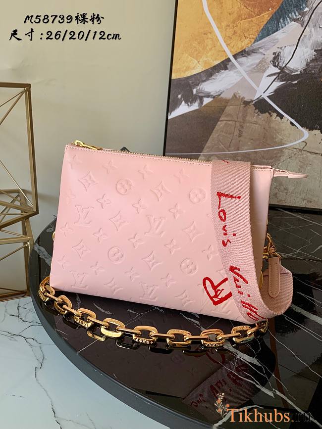 Louis Vuitton Fall In Love Coussin PM Light Pink M58739 Size 26 x 20 x 12 cm - 1