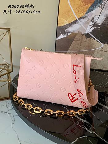 Louis Vuitton Fall In Love Coussin PM Light Pink M58739 Size 26 x 20 x 12 cm