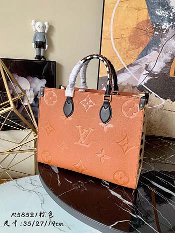 LV OnTheGo MM Monogram Brown M58521 Size 35 x 27 x 14 cm