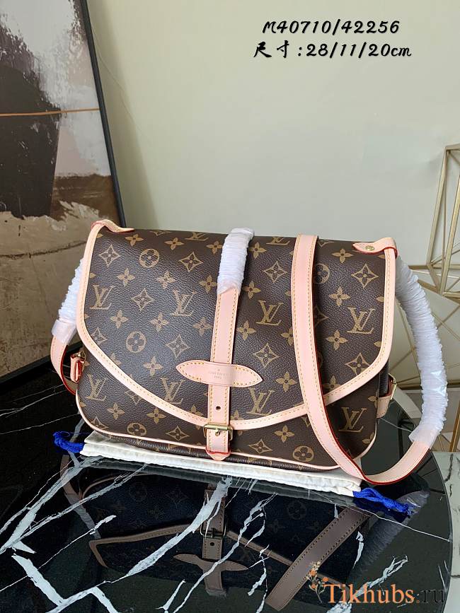 Louis Vuitton Monogram Canvas Saumur MM M40710 Size 28 x 11 x 20 cm - 1