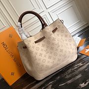 Louis Vuitton Girolata Bag Mahina Leather Beige M54401 Size 44 x 27 x 12 cm - 4