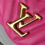 LV New Wave Chain Bag H24 Rose Red M58552 Size 24 x 14 x 9 cm - 2