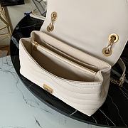 LV New Wave Chain Bag H24 White M58552 Size 24 x 14 x 9 cm - 6