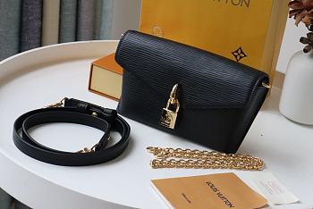 Louis Vuitton Padlock On Strap Black M80682 Size 19 x 11 x 3 cm