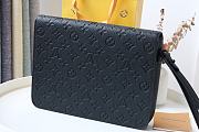 LV S Lock A4 Pouch Monogram Macassar Black M80560 Size 27 x 21 x 3.5 cm - 3