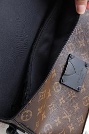LV S Lock A4 Pouch Monogram Macassar M80560 Size 27 x 21 x 3.5 cm - 6