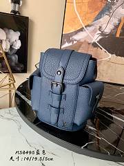 LV Christopher XS Taurillon Leather in Blue M58495 Size 14 x 19.5 x 5 cm - 1