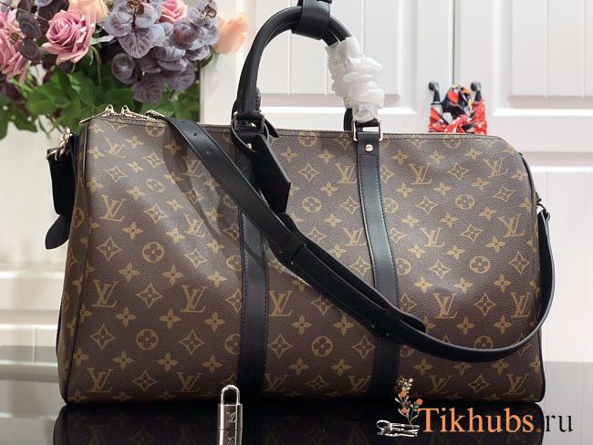 Louis Vuitton Monogram Macassar Keepall Bandouliere 45 M56711 Size 45 x 27 x 20 cm - 1