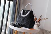 Louis Vuitton Fold Tote MM Embossing Black M45409 Size 23 x 28 x 19 cm - 1