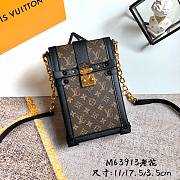 Louis Vuitton Pochette Trunk Vertical Pouch M63913 Size 11 x 17.5 x 3.5 cm - 1