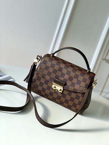 Louis Vuitton Dameier Ebene Croisette N53000 Size 24.5 x 24.2 x 9 cm