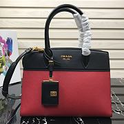 PRADA Handle Bag Black/Red 1BA046 Size 30 × 23 × 15 cm - 1