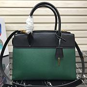 PRADA Handle Bag Black/Green 1BA046 Size 30 × 23 × 15 cm - 4