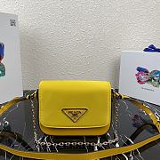 PRADA Messenger Bag Yellow 1BD263 Size 21 x 16 x 6.5 cm - 1