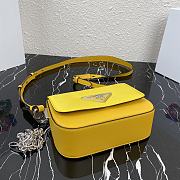 PRADA Messenger Bag Yellow 1BD263 Size 21 x 16 x 6.5 cm - 5