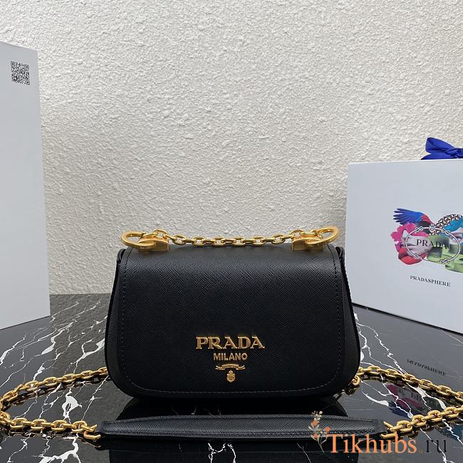 PRADA Crossbody Bag Black 1BD275 Size 22 x 14 x 6.5 cm - 1