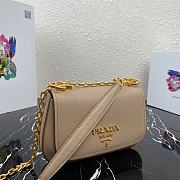 PRADA Crossbody Bag Beige 1BD275 Size 22 x 14 x 6.5 cm - 6