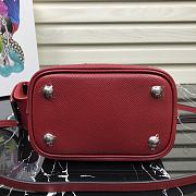 PRADA Bucket-Shaped Shopping Bag Red 1BA217 Size 18 × 17 × 10.5 cm - 4