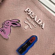 PRADA Bucket-Shaped Shopping Bag Pink 1BA217 Size 18 × 17 × 10.5 cm - 2