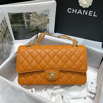 Chanel Classic Flap Bag Orange 112 25 cm