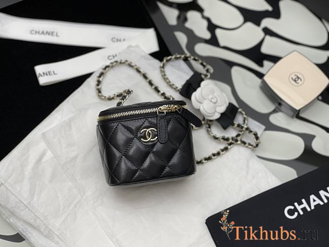 Chanel Box Bag Black/White 88020 - 1