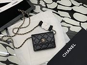 Chanel Camellia Chain Bag Black 88024 - 1